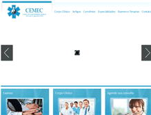 Tablet Screenshot of clinicacemec.com
